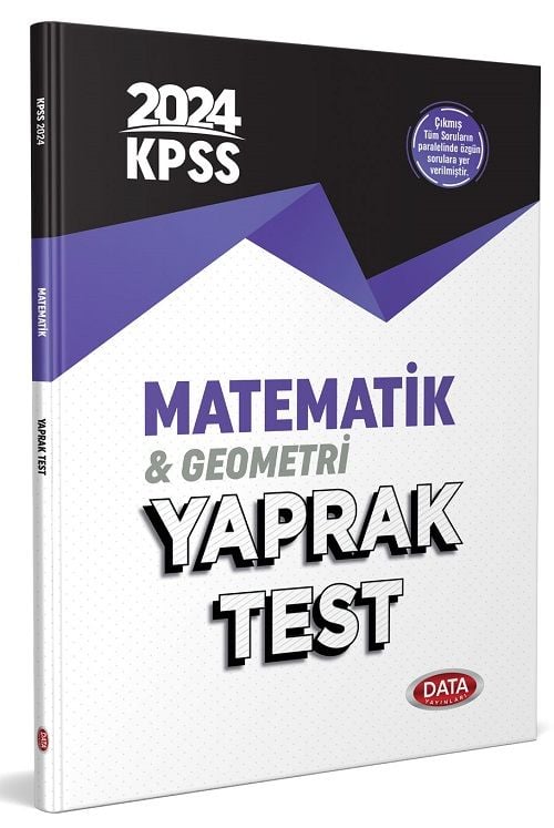 Data 2024 KPSS Matematik Yaprak Test Data Yayınları