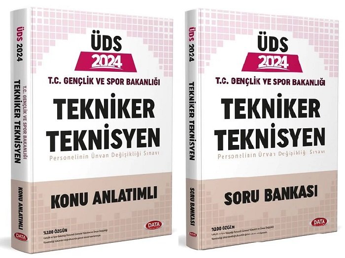 Data 2024 GYS Gençlik ve Spor Bakanlığı Tekniker Teknisyen Konu + Soru Bankası 2 li Set Görevde Yükselme Data Yayınları