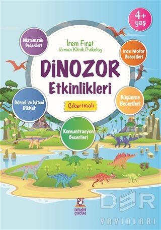 Derin +4 Yaş Dinazor Etkinlikleri Çıkartmalı Derin Çocuk Yayınları