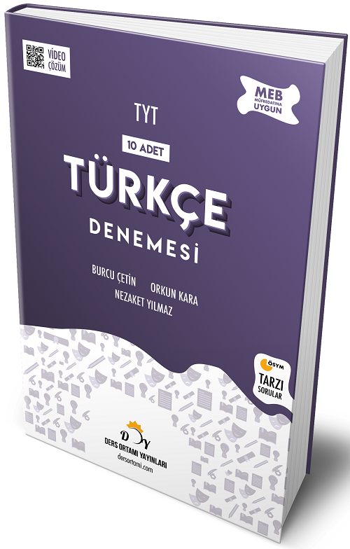 Ders Ortamı YKS TYT Türkçe 10 Deneme Ders Ortamı Yayınları