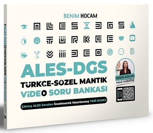 Benim Hocam 2021 ALES DGS Türkçe Sözel Mantık Video Soru Bankası - Hale Karataş Benim Hocam Yayınları