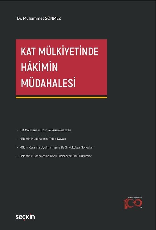 Seçkin Kat Mülkiyetinde Hâkimin Müdahalesi - Muhammet Sönmez Seçkin Yayınları