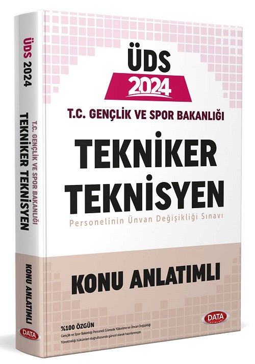 Data 2024 GYS Gençlik ve Spor Bakanlığı Tekniker Teknisyen Konu Anlatımlı Hazırlık Kitabı Görevde Yükselme Data Yayınları