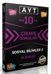 Ünlüler YKS AYT Sosyal Bilimler-2 Son 10 Yıl Çıkmış Sorular 10 Deneme Ünlüler Yayınları