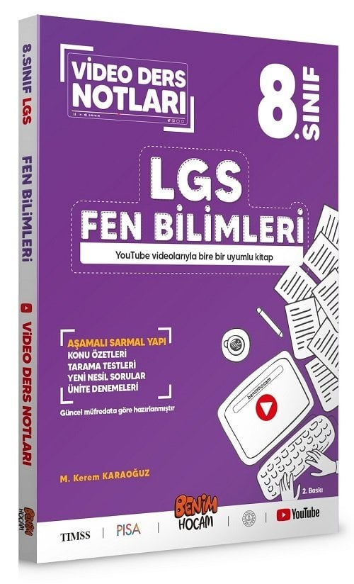 Benim Hocam LGS 8. Sınıf Fen Bilimleri Video Ders Notları Benim Hocam Yayınları