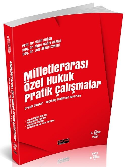 Savaş 2024 Milletlerarası Özel Hukuk Pratik Çalışmalar 8. Baskı - Vahit Doğan Savaş Yayınları