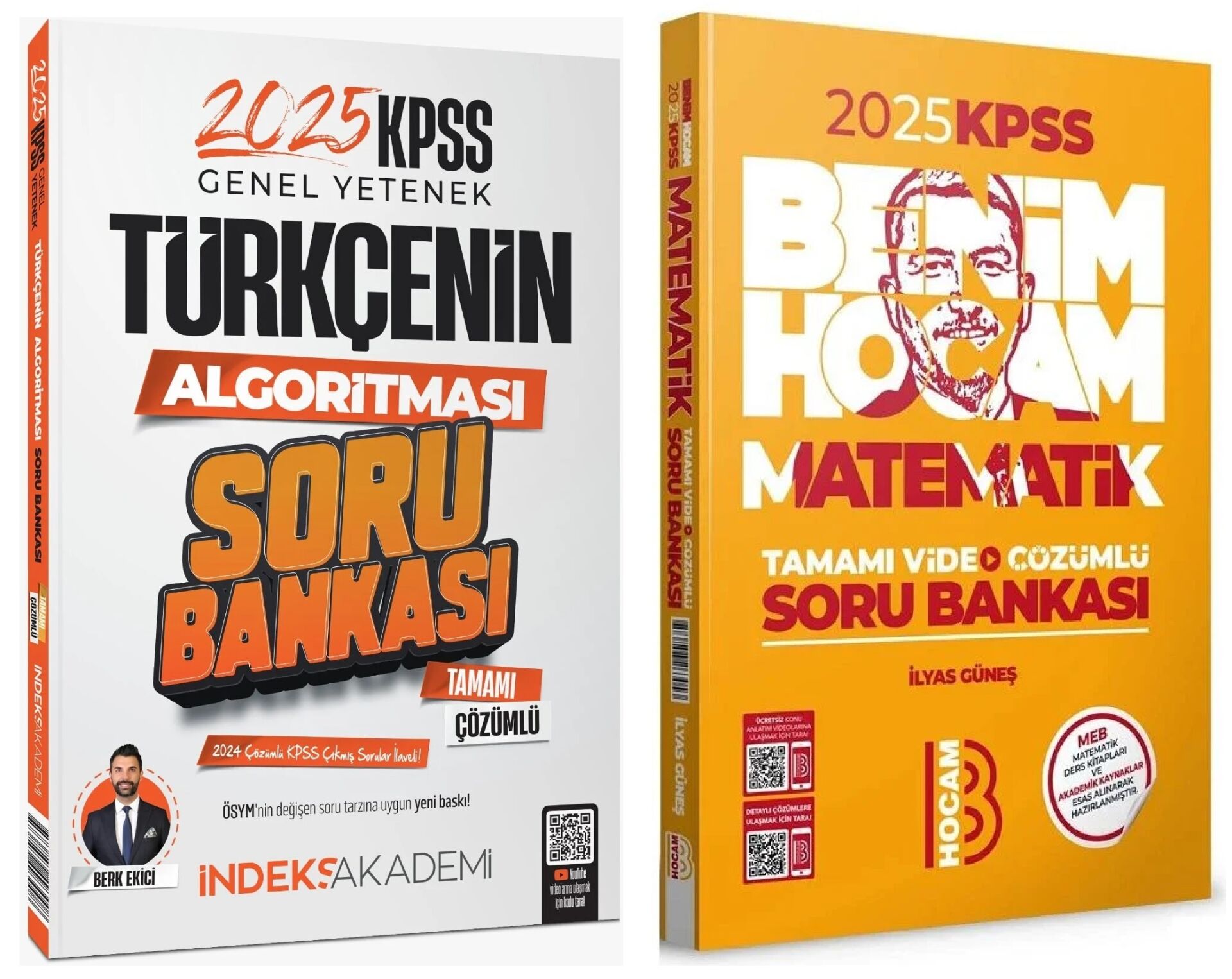 Benim Hocam + İndeks 2025 KPSS Matematik+Türkçe Soru Bankası 2 li Set - İlyas Güneş Benim Hocam + İndeks Akademi Yayınları