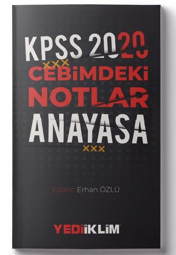 Yediiklim 2020 KPSS Anayasa Cebimdeki Notlar Cep Kitabı Yediiklim Yayınları