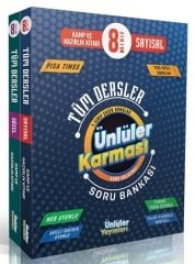 Ünlüler 8. Sınıf Tüm Dersler Sayısal-Sözel Konu Anlatımlı Soru Bankası Seti Ünlüler Karması