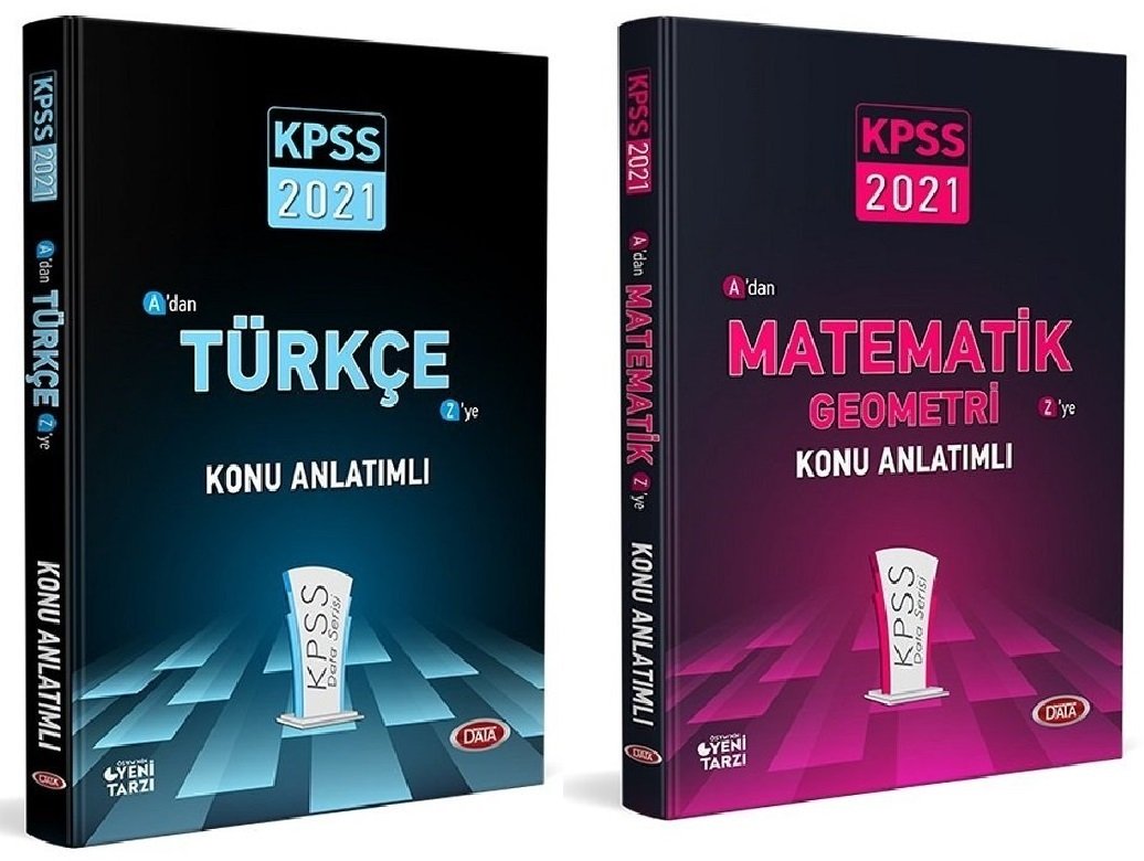 SÜPER FİYAT - Data 2021 KPSS Türkçe+Matematik Konu 2 li Set Data Yayınları