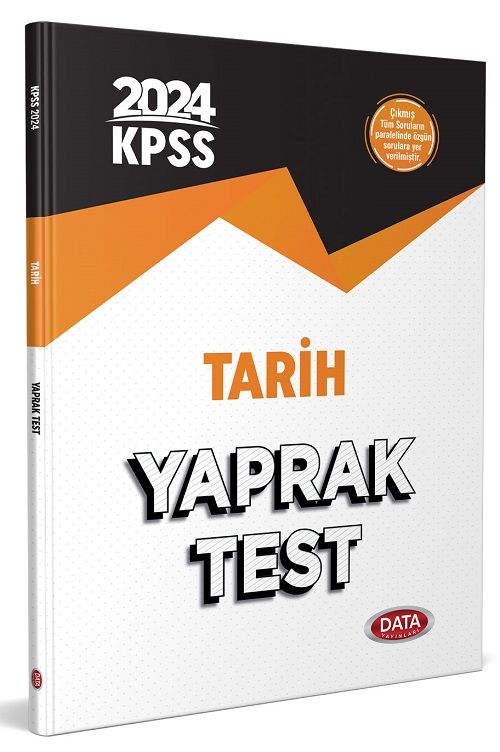 Data 2024 KPSS Tarih Yaprak Test Data Yayınları