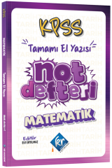 KR Akademi KPSS Matematik El Yazısı Not Defteri KR Akademi Yayınları