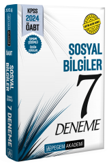 Pegem 2024 ÖABT Sosyal Bilgiler 7 Deneme Çözümlü Pegem Akademi Yayınları