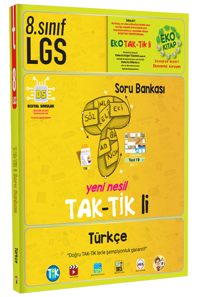 Tonguç 8. Sınıf LGS Türkçe Taktikli Eko Soru Bankası Tonguç Akademi