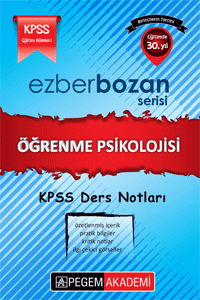 Pegem KPSS Eğitim Bilimleri Öğrenme Psikolojisi Ezberbozan Ders Notları Pegem Akademi