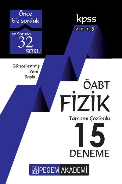 SÜPER FİYAT - Pegem 2018 ÖABT Fizik 15 Deneme Çözümlü Pegem Akademi Yayınları