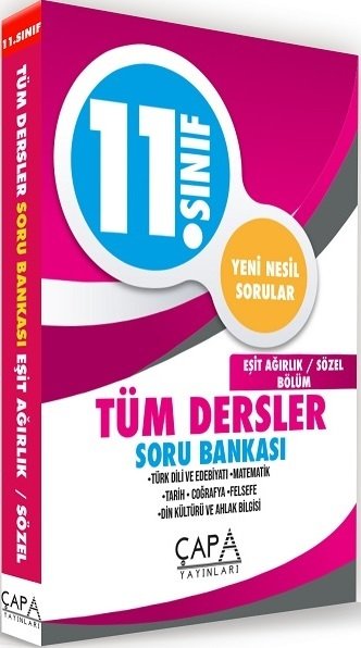 Çapa 11. Sınıf Tüm Dersler Eşit Ağırlık-Sözel Soru Bankası Çapa Yayınları