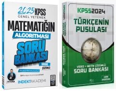 SÜPER FİYAT - CBA + İndeks 2025 KPSS Türkçenin + Matematik Pusulası Soru Bankası 2 li Set CBA + İndeks Akademi Yayınları