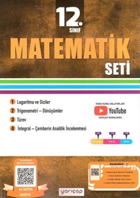 Yarı Çap 12. Sınıf Matematik Seti Yarı Çap Yayınları