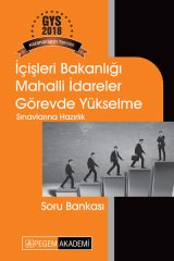 Pegem 2018 GYS İçişleri Bakanlığı Mahalli İdareler Görevde Yükselme Soru Bankası Pegem Akademi Yayınları