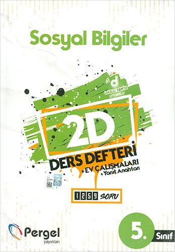 Pergel 5. Sınıf Sosyal Bilgiler 2D Ders Defteri Pergel Yayınları