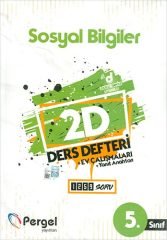 Pergel 5. Sınıf Sosyal Bilgiler 2D Ders Defteri Pergel Yayınları