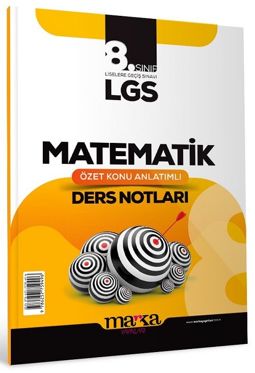 Marka 2025 8. Sınıf LGS Matematik Özet Konu Anlatımlı Ders Notları Marka Yayınları