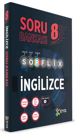 EYG Yayınları 8. Sınıf İngilizce SORFLİX Soru Bankası Çözümlü EYG Yayınları