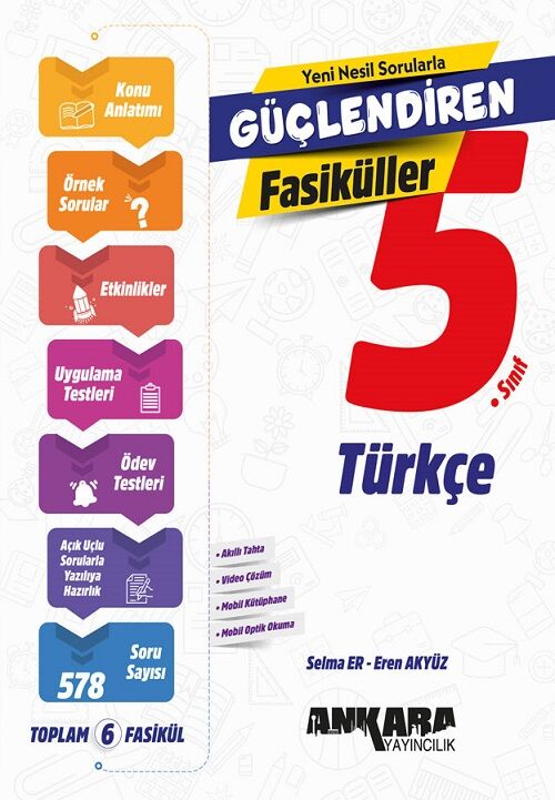 Ankara Yayıncılık 5. Sınıf Türkçe Güçlendiren Fasiküller Ankara Yayıncılık