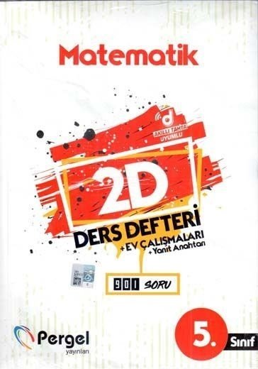 Pergel 5. Sınıf Matematik 2D Ders Defteri Pergel Yayınları