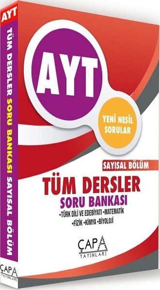 Çapa YKS AYT Tüm Dersler Sayısal Soru Bankası Çapa Yayınları