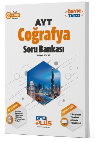 Çap Yayınları YKS AYT Coğrafya Plus Soru Bankası Çap Yayınları