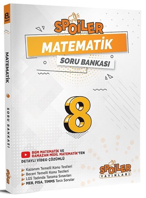 Spoiler 8. Sınıf Matematik Spoiler Soru Bankası Spoiler Yayınları