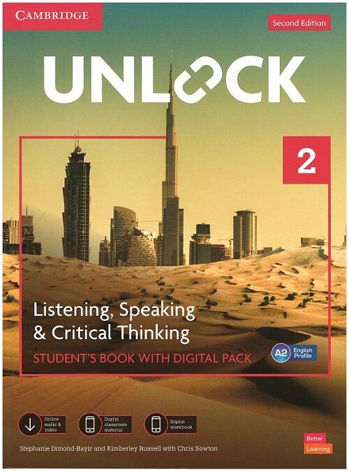 Cambridge Unlock 2 Listening - Speaking - Critical Thinking Student's Book with Digital Pack Cambridge Yayınları