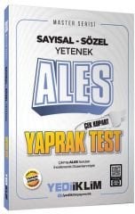 Yediiklim 2025 ALES MASTER Yaprak Test Çek Kopart Yediiklim Yayınları