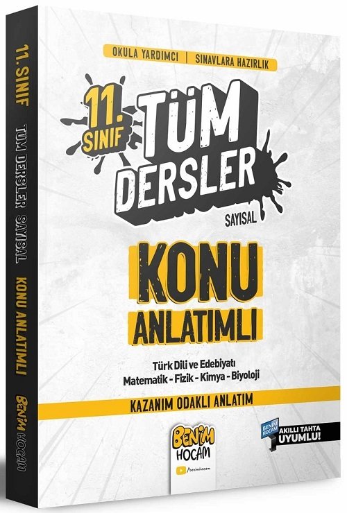 Benim Hocam 11. Sınıf Sayısal Tüm Dersler Konu Anlatımlı Benim Hocam Yayınları