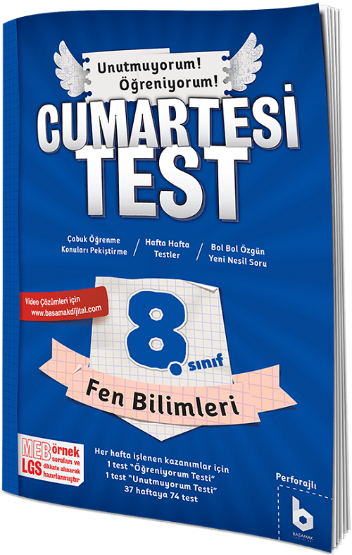 Basamak 8. Sınıf LGS Fen Bilimleri Cumartesi Test Basamak Yayınları