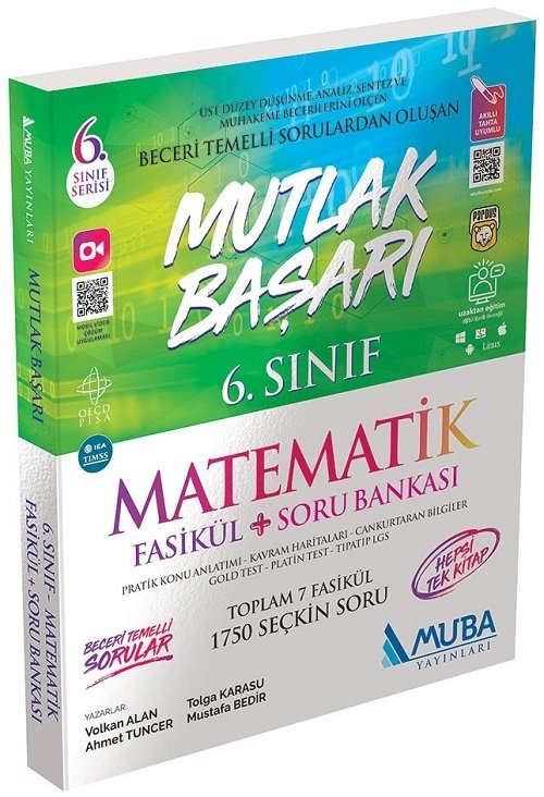 Muba 6. Sınıf Matematik Mutlak Başarı Fasikül Konu Anlatımı ve Soru Bankası Muba Yayınları