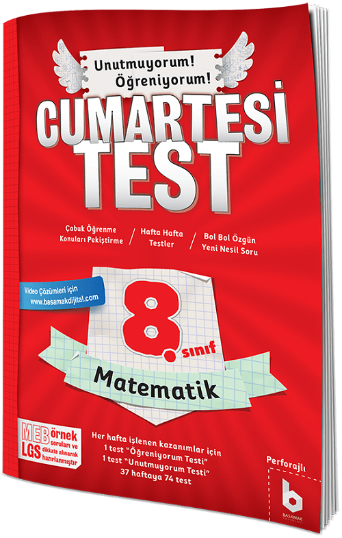 Basamak 8. Sınıf LGS Matematik Cumartesi Test Basamak Yayınları