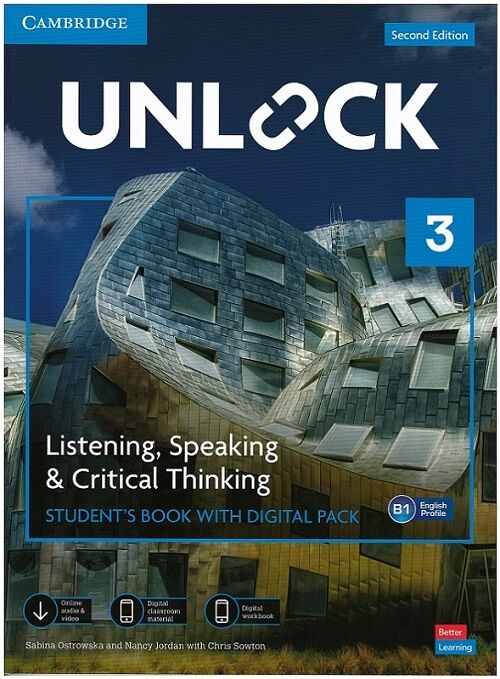 Cambridge Unlock 3 Listening - Speaking - Critical Thinking Student's Book with Digital Pack Cambridge Yayınları