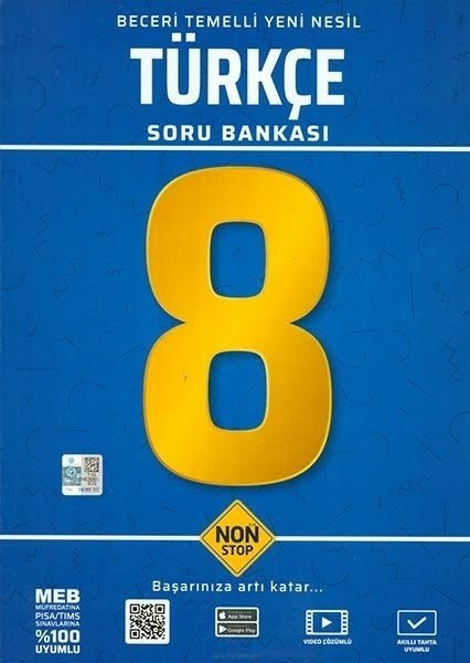 Non Stop 8. Sınıf Türkçe Beceri Temelli Soru Bankası Non Stop Yayınları