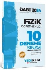 Yediiklim 2024 ÖABT Fizik Öğretmenliği 10 Deneme Çözümlü Yediiklim Yayınları