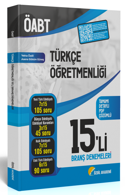 Özdil Akademi ÖABT Türkçe Öğretmenliği 15 li Deneme Çözümlü - Yekta Özdil Özdil Akademi