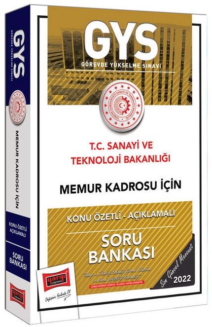 Yargı 2022 GYS Sanayi ve Teknoloji Bakanlığı Memur Konu Özetli Soru Bankası Görevde Yükselme Yargı Yayınları