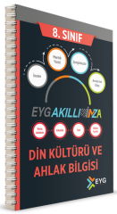 EYG Yayınları 8. Sınıf Din Kültürü ve Ahlak Bilgisi İMZA Akıllı Defter EYG Yayınları