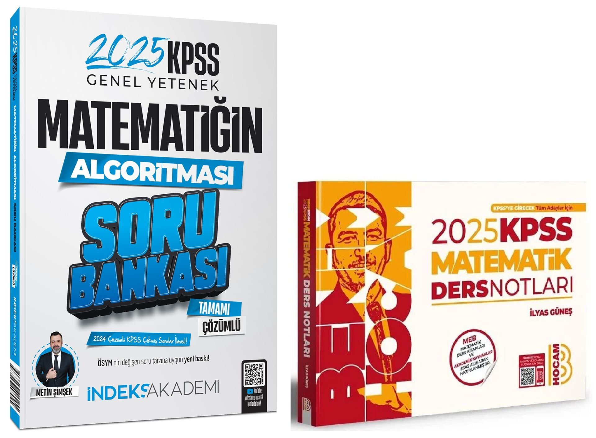 Benim Hocam + İndeks 2025 KPSS Matematik Ders Notları + Soru Bankası 2 li Set - İlyas Güneş Benim Hocam + İndeks Akademi Yayınları