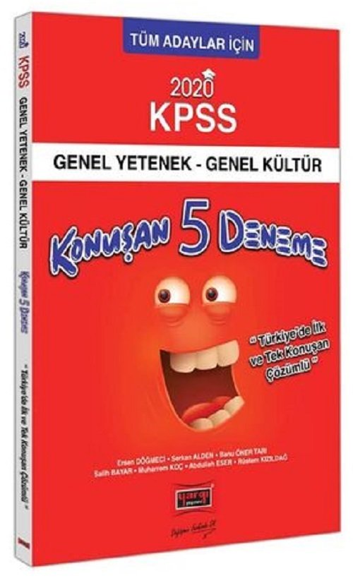 Yargı 2020 KPSS Genel Yetenek Genel Kültür Konuşan 5 Deneme Çözümlü Yargı Yayınları