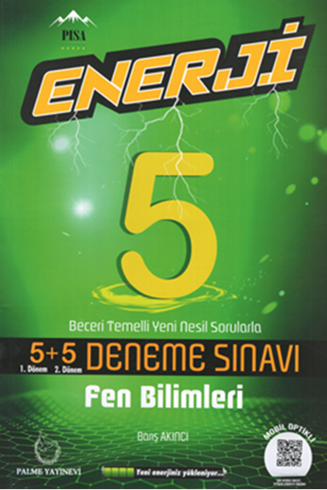 Palme 5. Sınıf Fen Bilimleri Enerji 5+5 Deneme Palme Yayınları