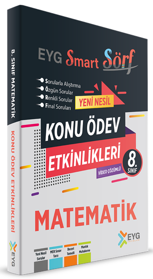 EYG Yayınları 8. Sınıf Matematik SMART SÖRF Konu Ödev Testleri Çözümlü EYG Yayınları