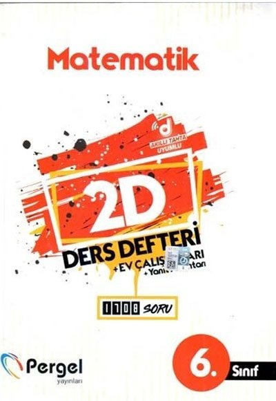 Pergel 6. Sınıf Matematik 2D Ders Defteri Pergel Yayınları